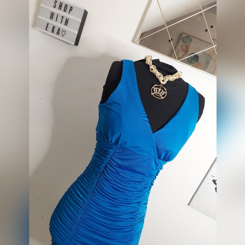 Ribbed cocktail dress - Picture 8 of 9